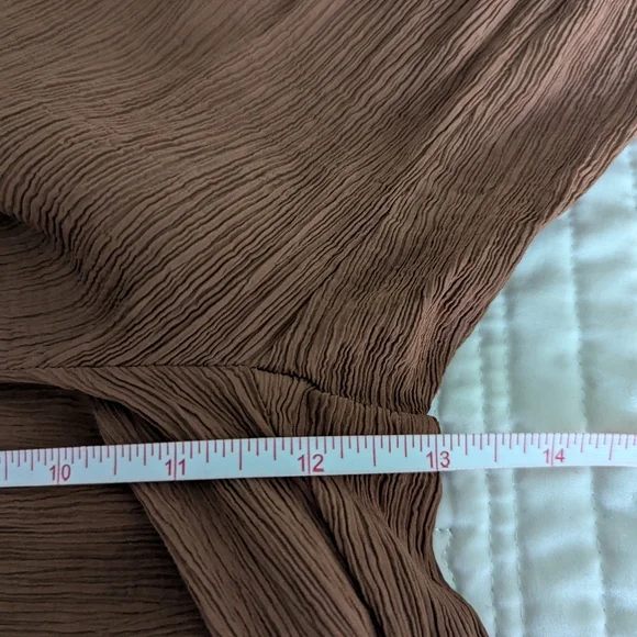 EVERLANE Brown The Naia Minimalist Casual Ripple Pull On Pant Extra-Small - Picture 11 of 15